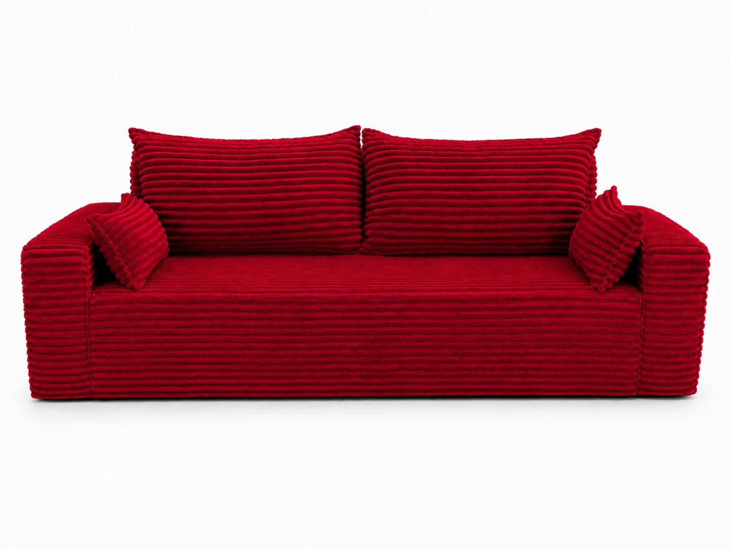 Sofa RENA 3-osobowa wolnostojąca – Sztruksowa, pojemnik, funkcja spania