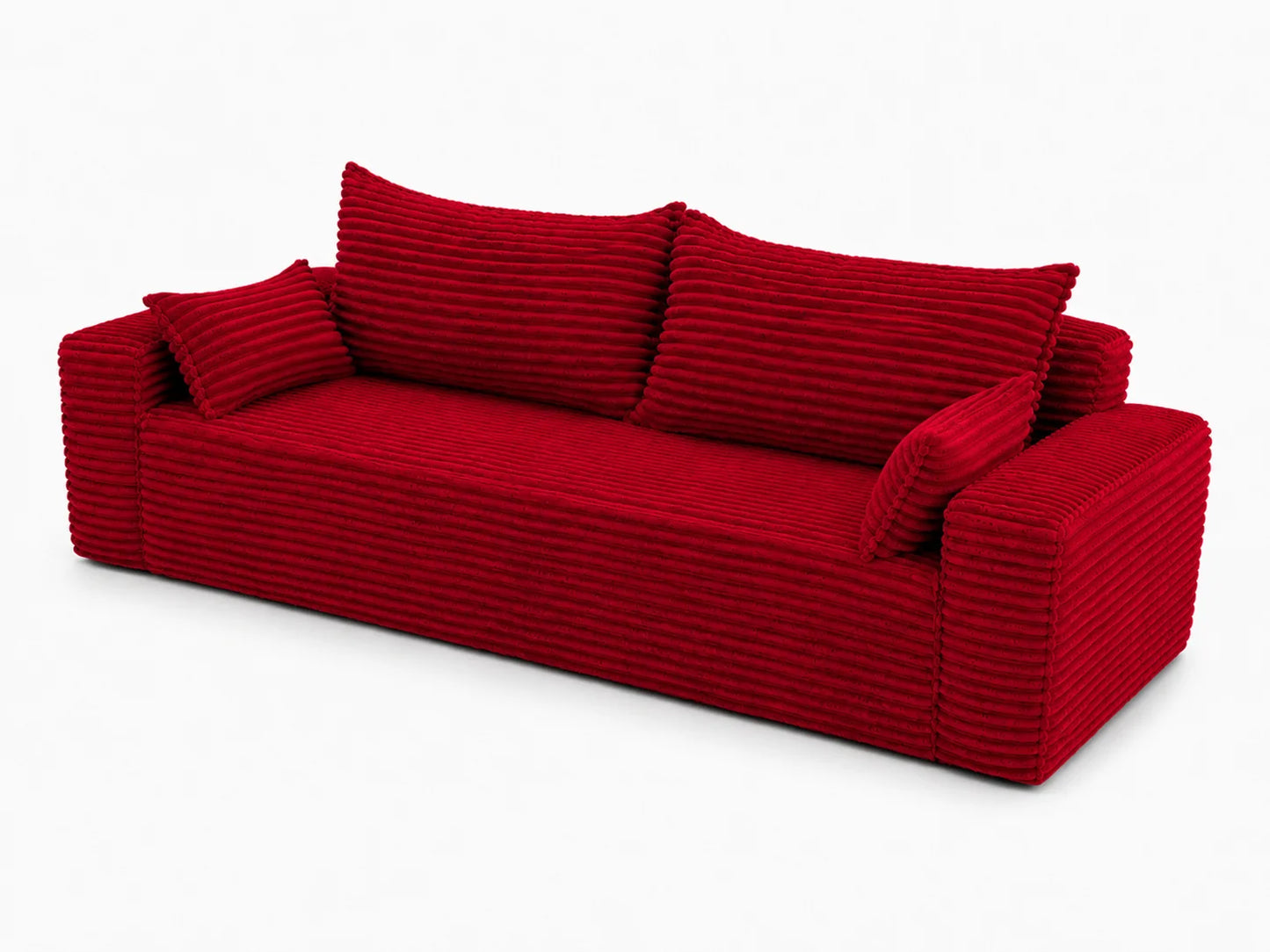 Sofa RENA 3-osobowa wolnostojąca – Sztruksowa, pojemnik, funkcja spania