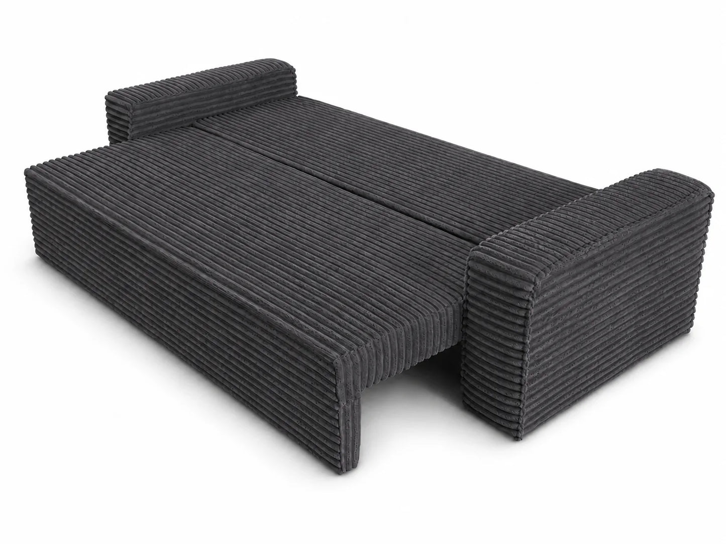 Sofa RENA 3-osobowa wolnostojąca – Sztruksowa, pojemnik, funkcja spania