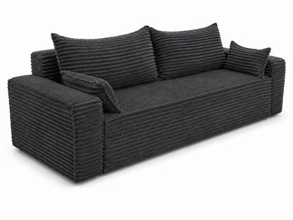Sofa RENA 3-osobowa wolnostojąca – Sztruksowa, pojemnik, funkcja spania