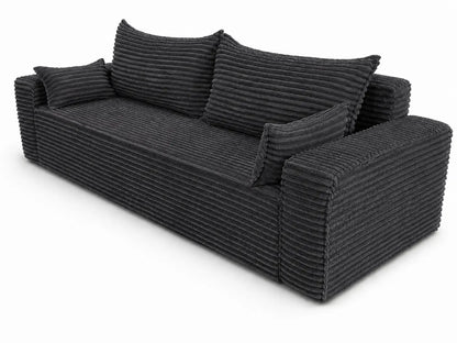 Sofa RENA 3-osobowa wolnostojąca – Sztruksowa, pojemnik, funkcja spania