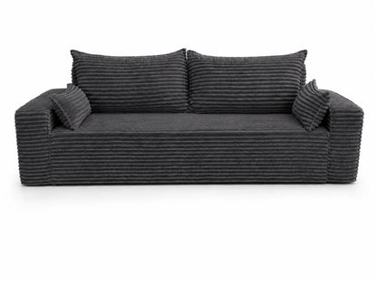 Sofa RENA 3-osobowa wolnostojąca – Sztruksowa, pojemnik, funkcja spania