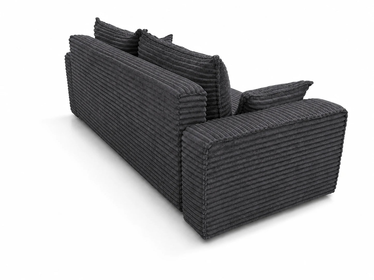 Sofa RENA 3-osobowa wolnostojąca – Sztruksowa, pojemnik, funkcja spania