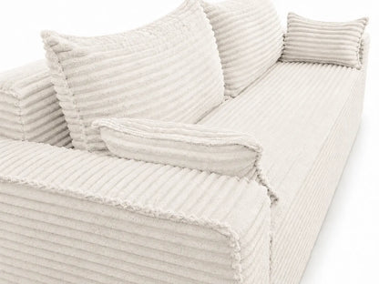 Sofa RENA 3-osobowa wolnostojąca – Sztruksowa, pojemnik, funkcja spania
