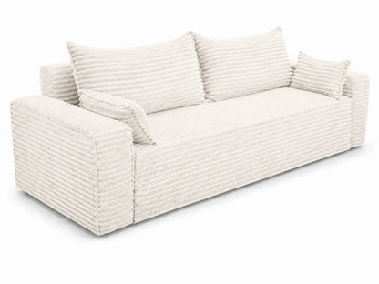 Sofa RENA 3-osobowa wolnostojąca – Sztruksowa, pojemnik, funkcja spania