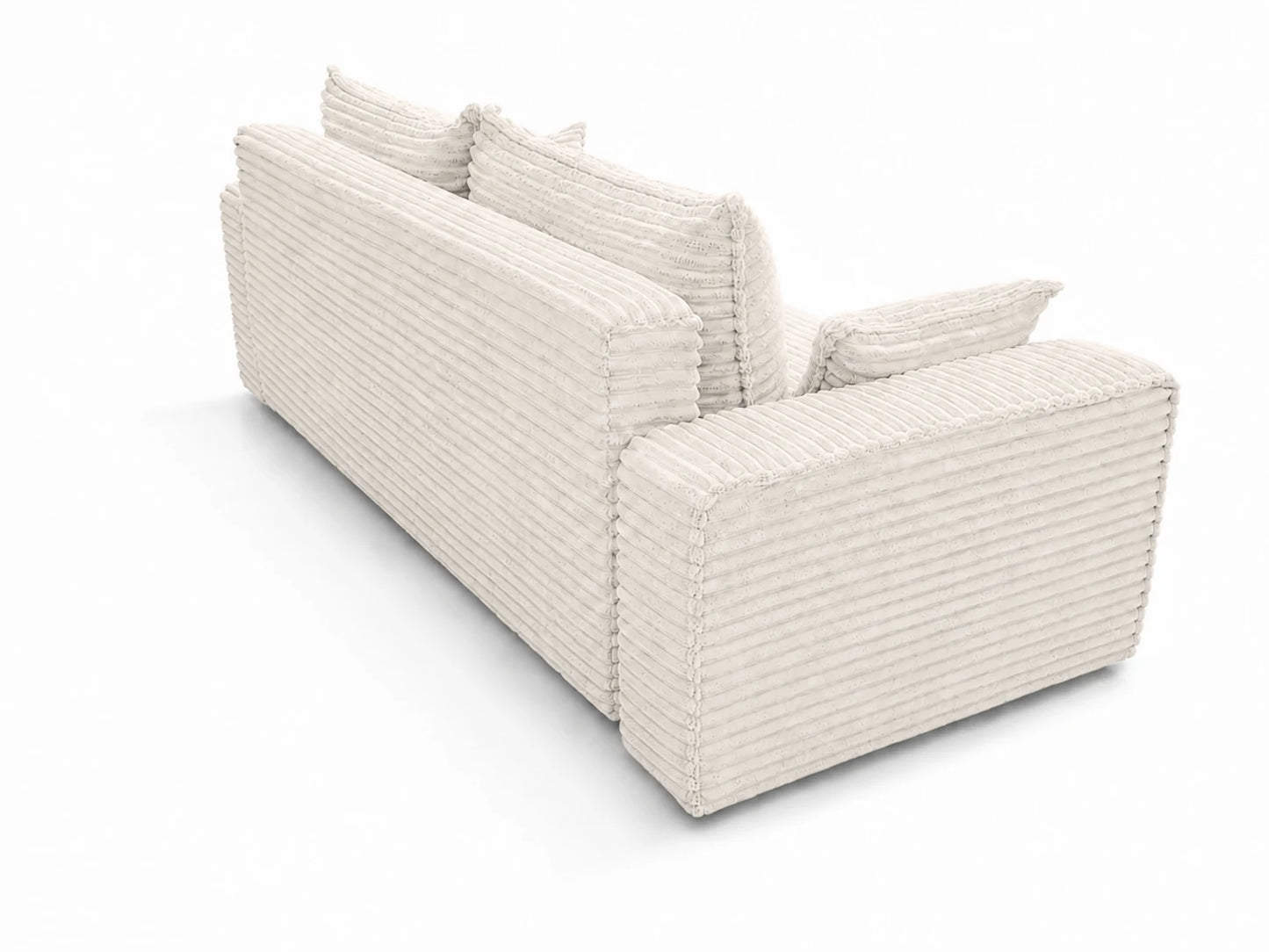 Sofa RENA 3-osobowa wolnostojąca – Sztruksowa, pojemnik, funkcja spania