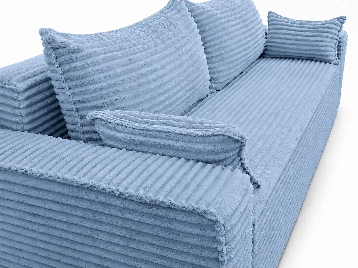 Sofa RENA 3-osobowa wolnostojąca – Sztruksowa, pojemnik, funkcja spania