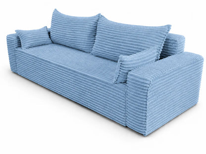 Sofa RENA 3-osobowa wolnostojąca – Sztruksowa, pojemnik, funkcja spania