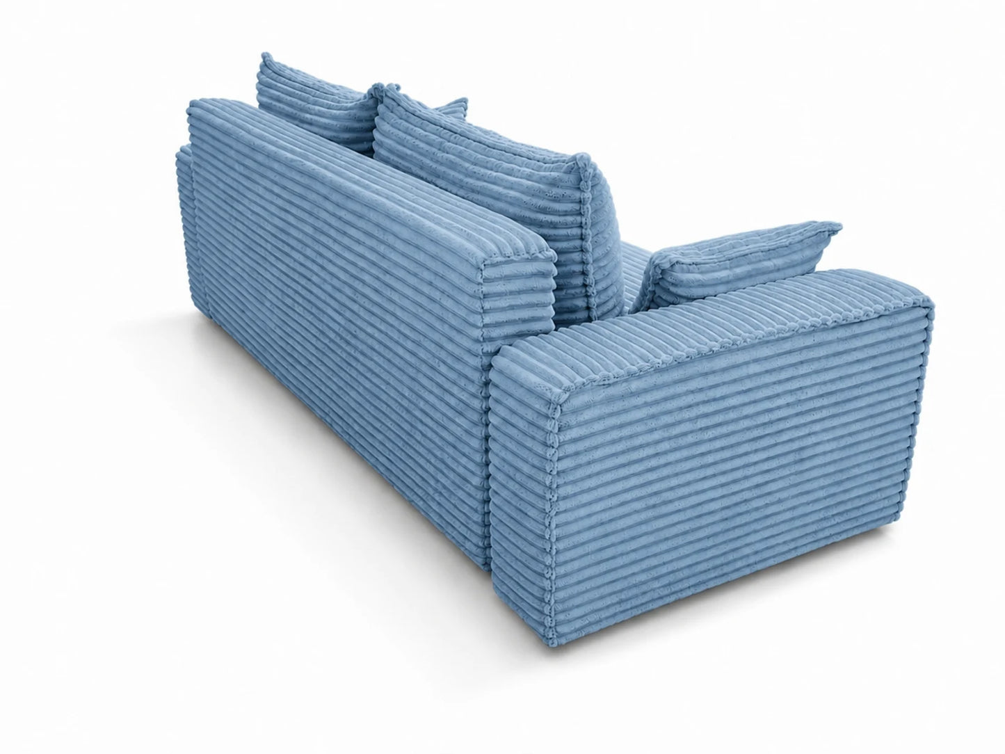 Sofa RENA 3-osobowa wolnostojąca – Sztruksowa, pojemnik, funkcja spania