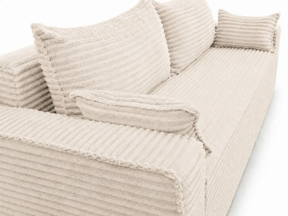 Sofa RENA 3-osobowa wolnostojąca – Sztruksowa, pojemnik, funkcja spania