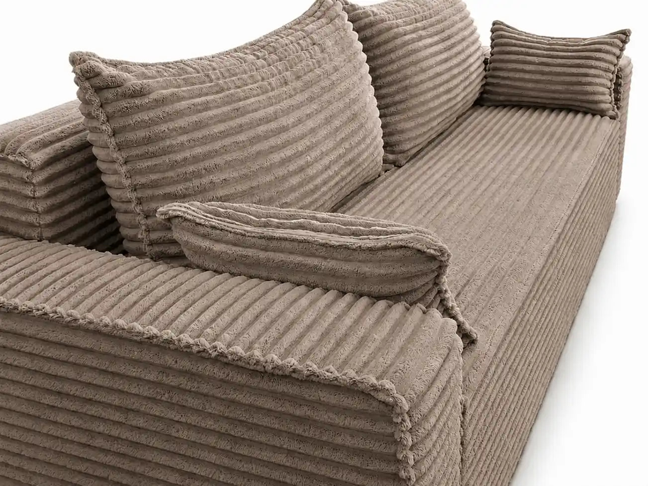 Sofa RENA 3-osobowa wolnostojąca – Sztruksowa, pojemnik, funkcja spania