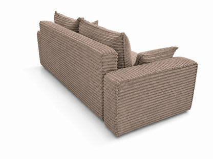 Sofa RENA 3-osobowa wolnostojąca – Sztruksowa, pojemnik, funkcja spania