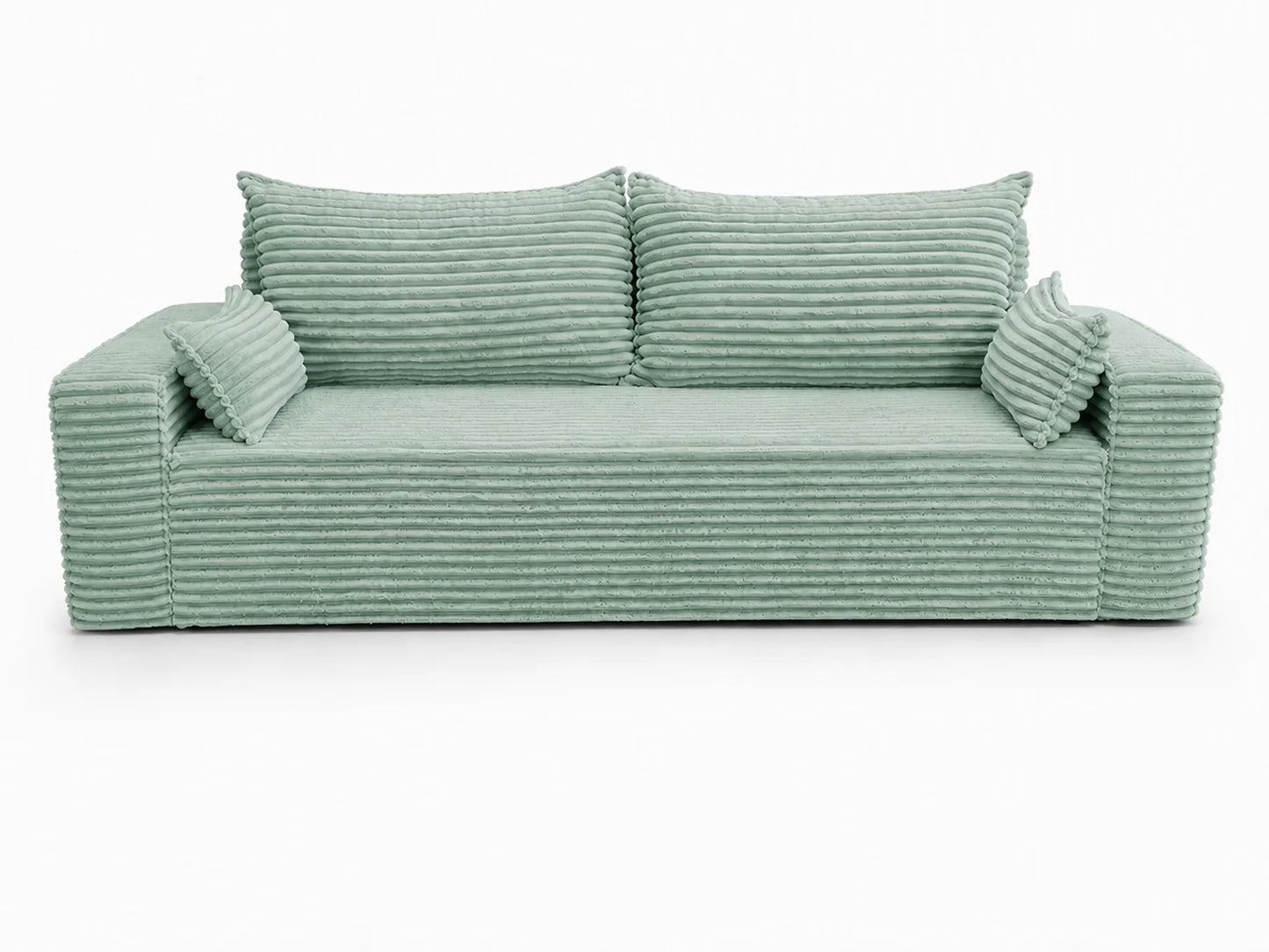 Sofa RENA 3-osobowa wolnostojąca – Sztruksowa, pojemnik, funkcja spania