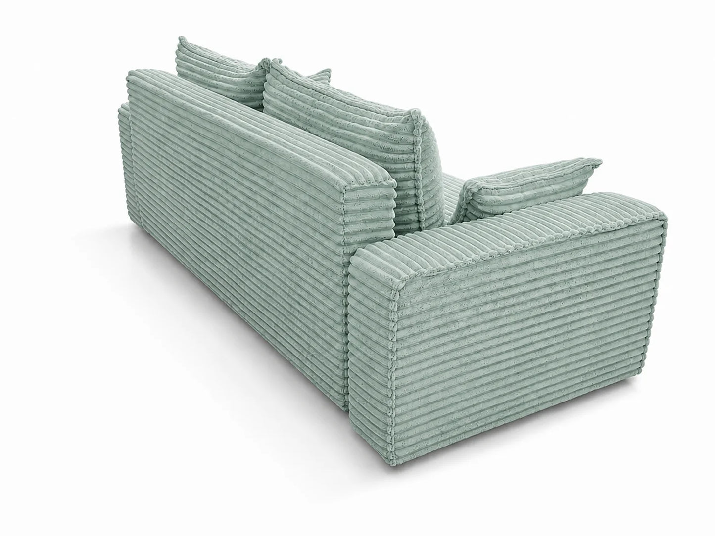 Sofa RENA 3-osobowa wolnostojąca – Sztruksowa, pojemnik, funkcja spania