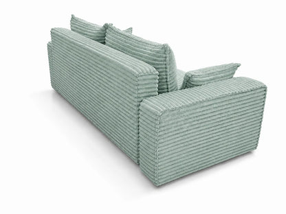 Sofa RENA 3-osobowa wolnostojąca – Sztruksowa, pojemnik, funkcja spania