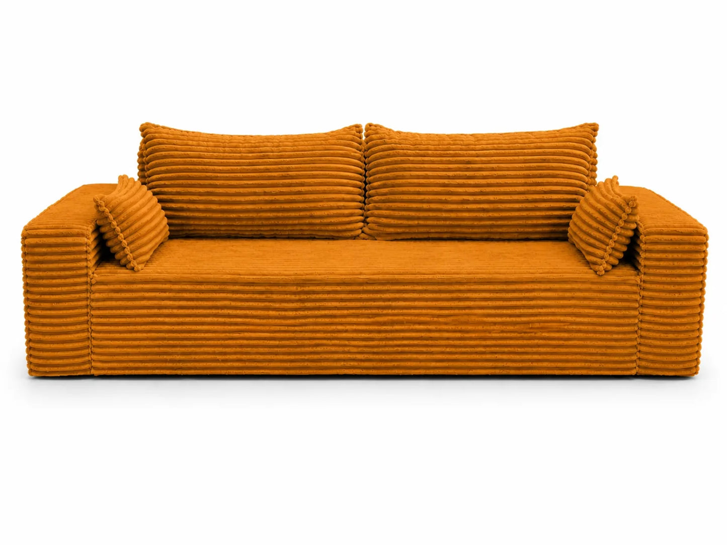 Sofa RENA 3-osobowa wolnostojąca – Sztruksowa, pojemnik, funkcja spania
