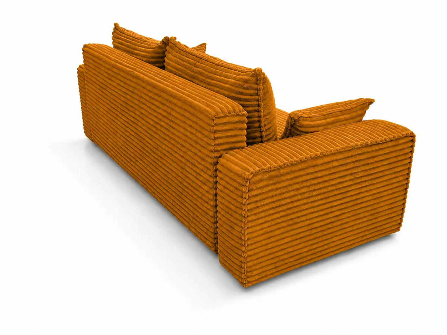 Sofa RENA 3-osobowa wolnostojąca – Sztruksowa, pojemnik, funkcja spania