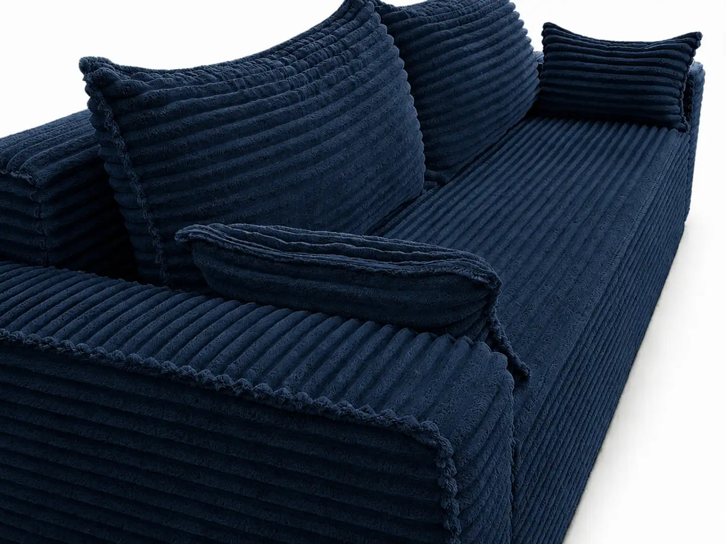 Sofa RENA 3-osobowa wolnostojąca – Sztruksowa, pojemnik, funkcja spania