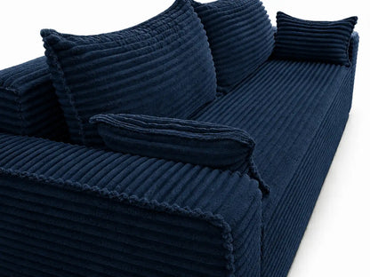 Sofa RENA 3-osobowa wolnostojąca – Sztruksowa, pojemnik, funkcja spania