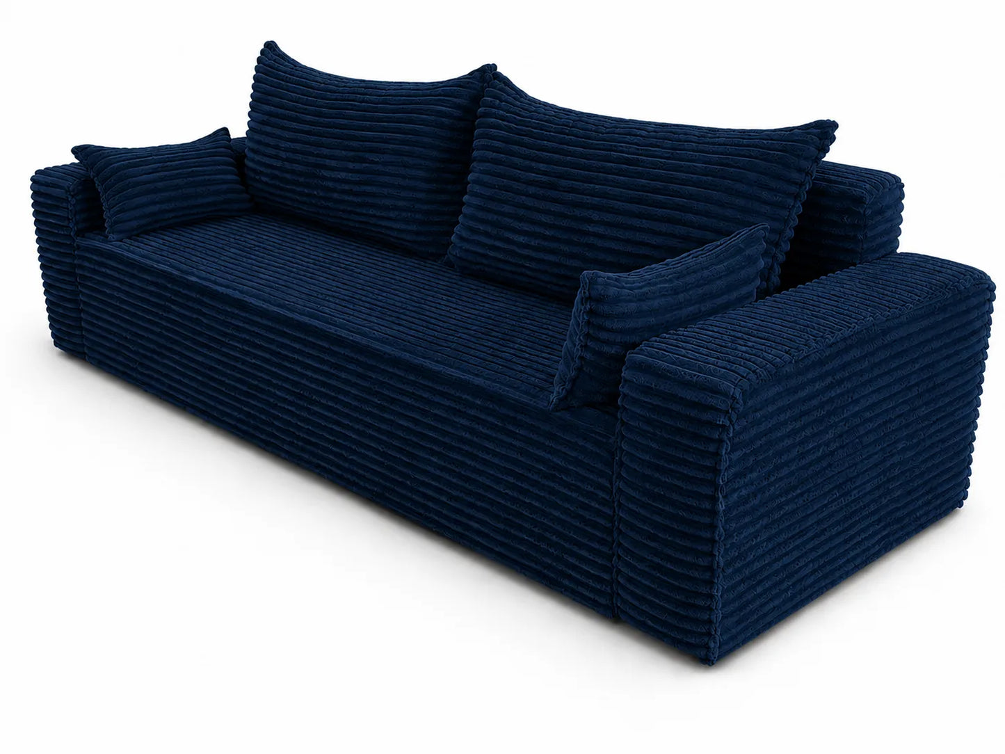 Sofa RENA 3-osobowa wolnostojąca – Sztruksowa, pojemnik, funkcja spania