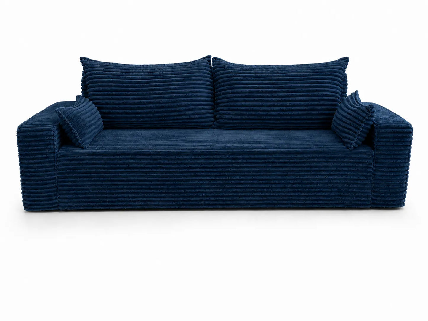 Sofa RENA 3-osobowa wolnostojąca – Sztruksowa, pojemnik, funkcja spania
