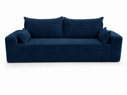 Sofa RENA 3-osobowa wolnostojąca – Sztruksowa, pojemnik, funkcja spania