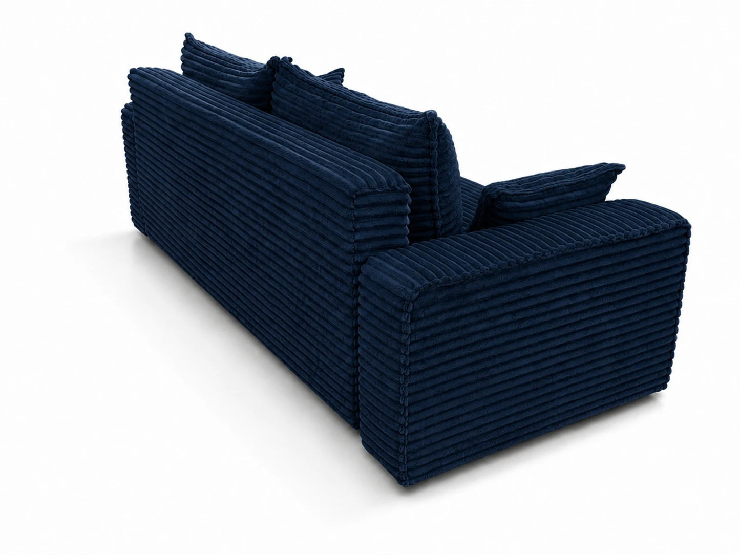 Sofa RENA 3-osobowa wolnostojąca – Sztruksowa, pojemnik, funkcja spania
