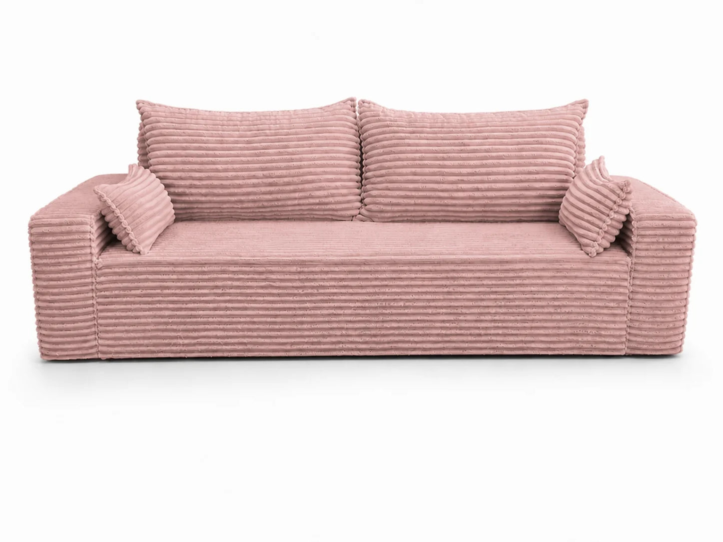 Sofa RENA 3-osobowa wolnostojąca – Sztruksowa, pojemnik, funkcja spania