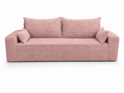 Sofa RENA 3-osobowa wolnostojąca – Sztruksowa, pojemnik, funkcja spania