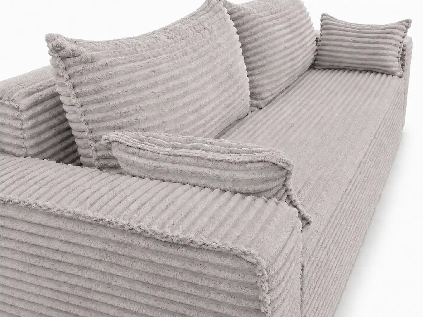 Sofa RENA 3-osobowa wolnostojąca – Sztruksowa, pojemnik, funkcja spania