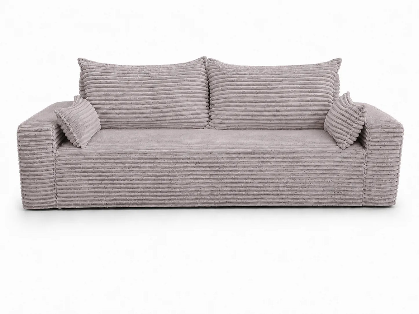 Sofa RENA 3-osobowa wolnostojąca – Sztruksowa, pojemnik, funkcja spania