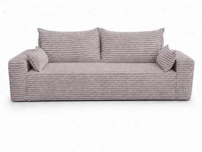 Sofa RENA 3-osobowa wolnostojąca – Sztruksowa, pojemnik, funkcja spania