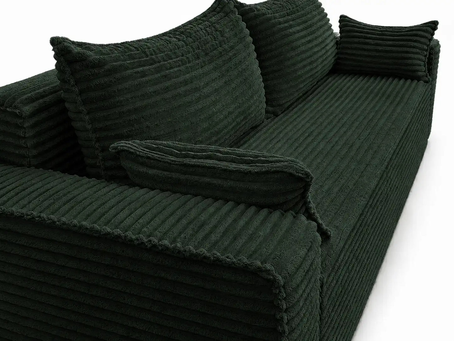 Sofa RENA 3-osobowa wolnostojąca – Sztruksowa, pojemnik, funkcja spania
