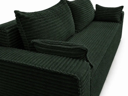 Sofa RENA 3-osobowa wolnostojąca – Sztruksowa, pojemnik, funkcja spania