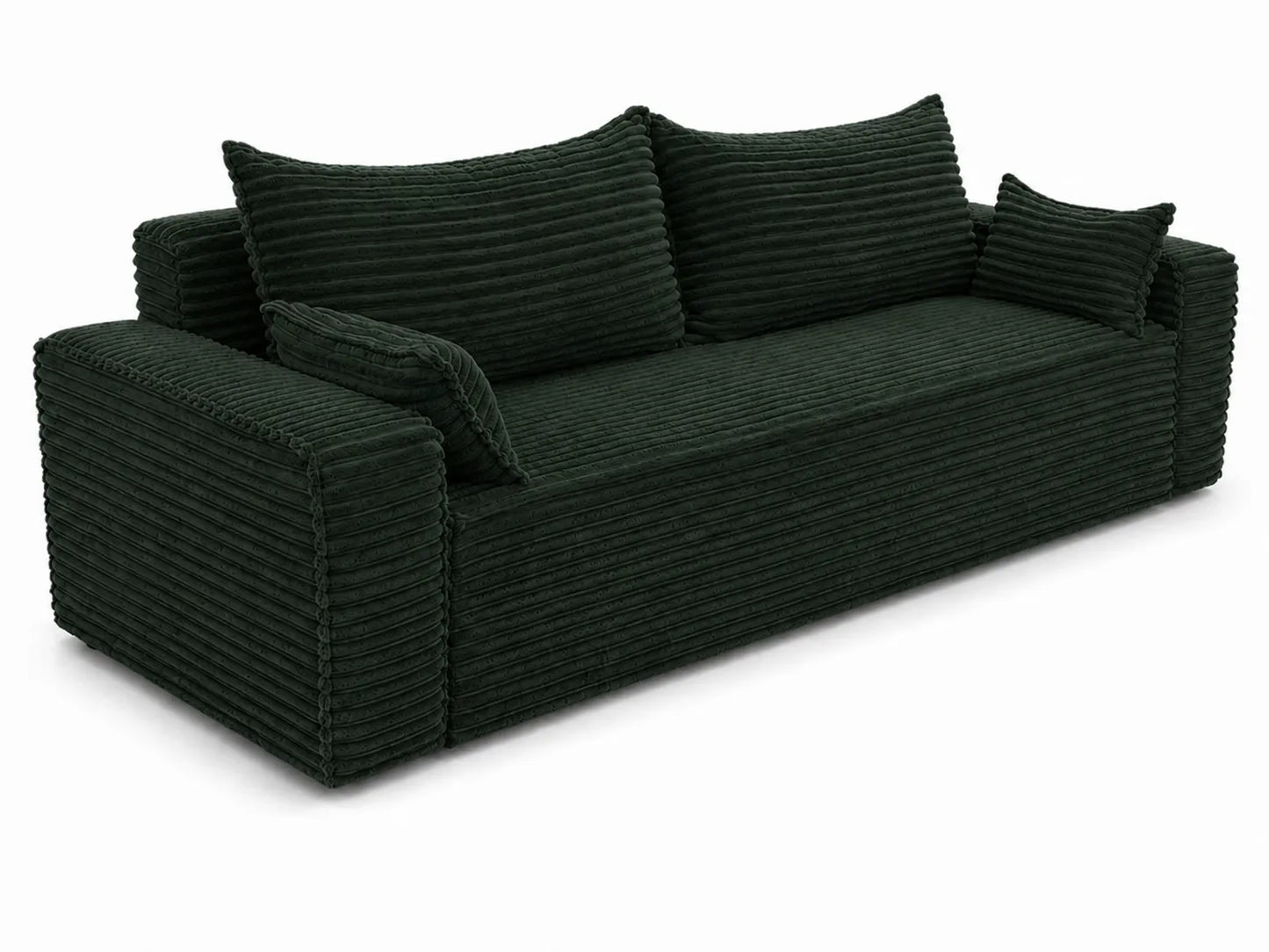 Sofa RENA 3-osobowa wolnostojąca – Sztruksowa, pojemnik, funkcja spania