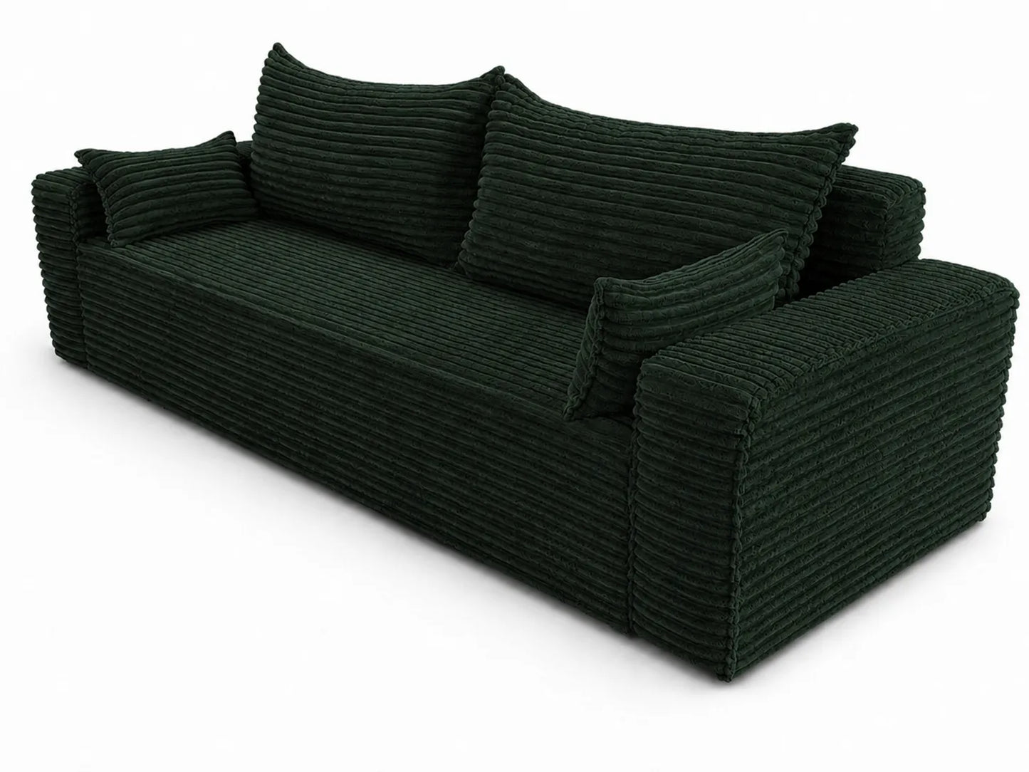 Sofa RENA 3-osobowa wolnostojąca – Sztruksowa, pojemnik, funkcja spania
