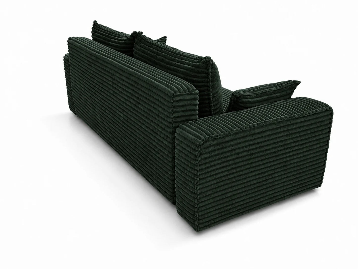 Sofa RENA 3-osobowa wolnostojąca – Sztruksowa, pojemnik, funkcja spania